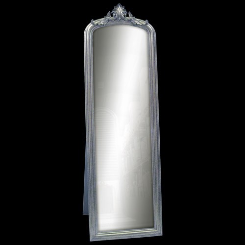 Lamp Silver Dressing Mirror With Stand - Click Image to Close
